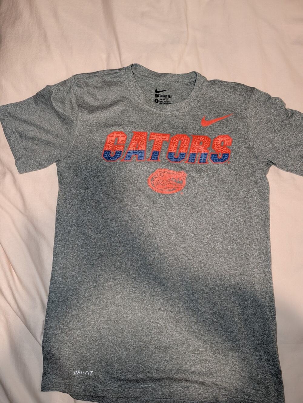 Nike Florida Gators Dri-FIT Training Tee - Gray/Orange Men's Small